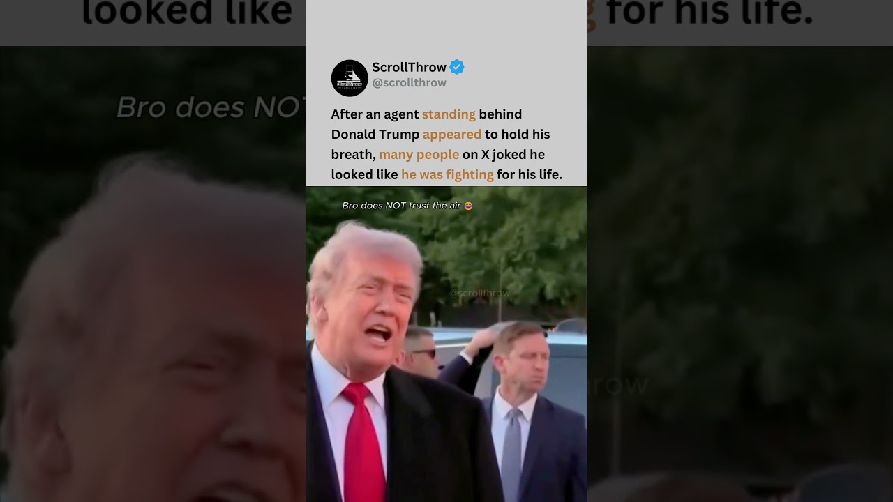 Trump&rsquo;s Secret Service agent holding his breath is sending me 😂🇺🇸 #trump