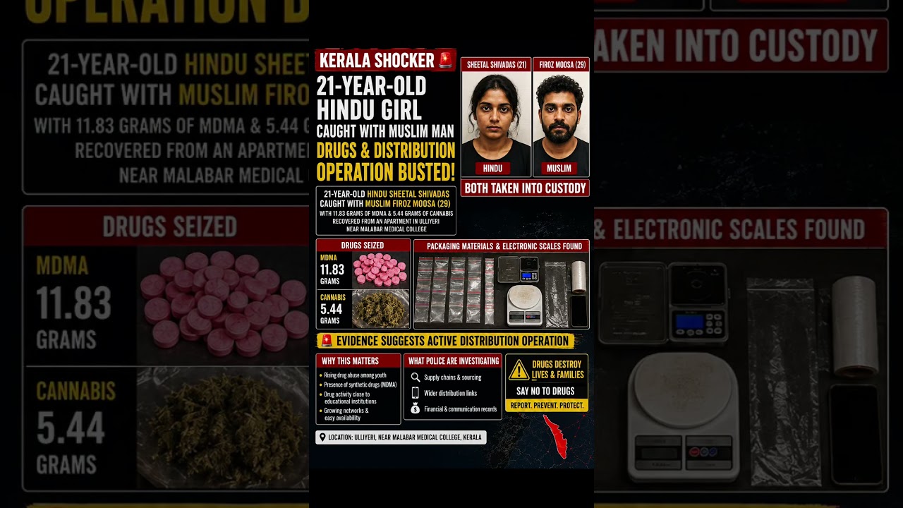 Kerala Drug Bust Shocks Locals | MDMA & Cannabis Seized Near Medical College 🚨