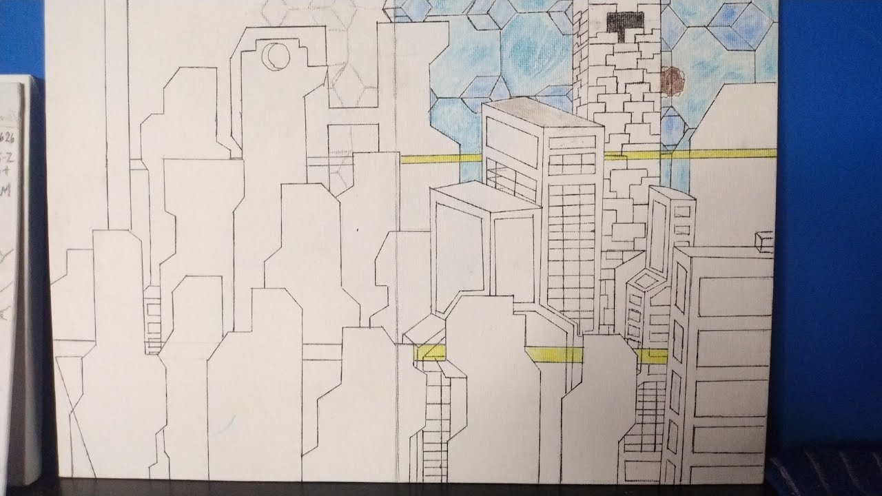 somewhere in space in the MetaVerse Art day  3  painting this time