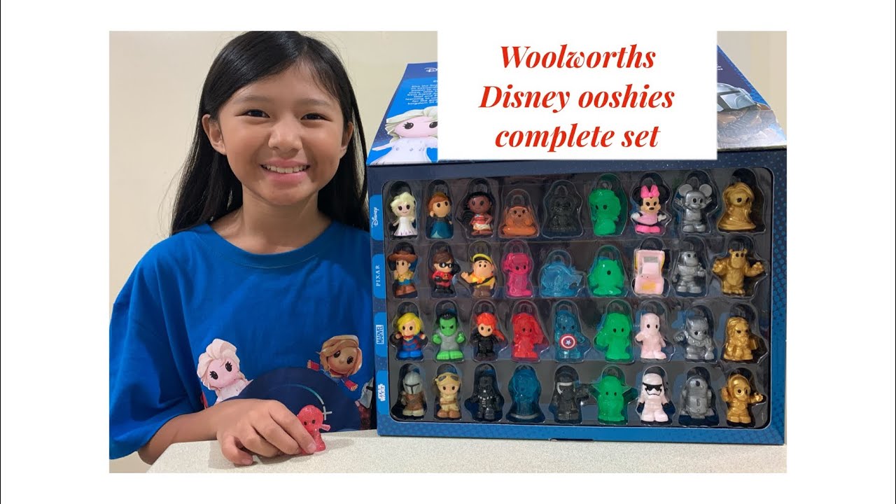 Complete set!!! Woolworths Disney Ooshies collection
