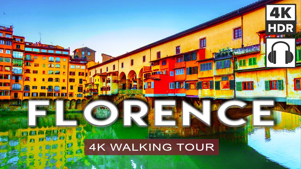FLORENCE, ITALY 🇮🇹 2023 Summer Walking Tour | Ponte Vecchio to Santa Maria del Fiore  [4K, 3D Sound]