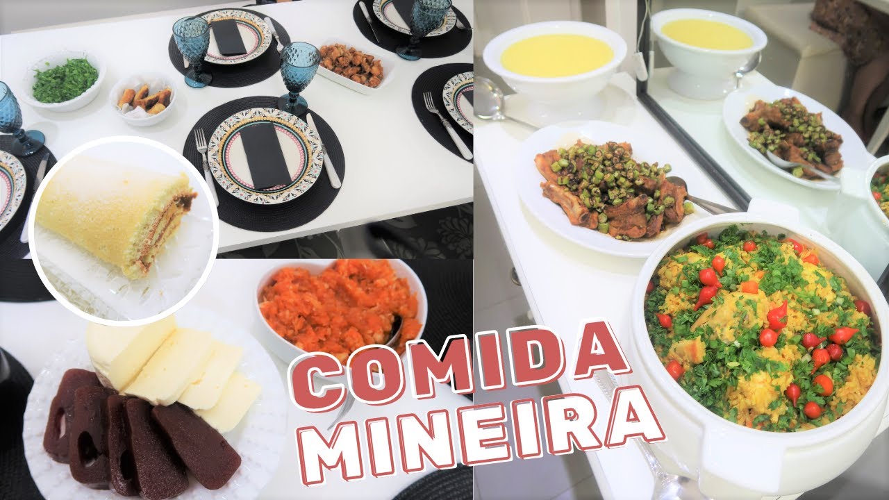 ALMOÇO COMPLETO MINEIRO: Entrada, Prato Principal e sobremesa! | Natália Hollup