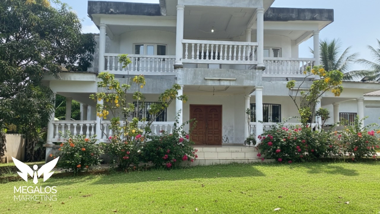 Villa Haut Standing Sécurisée | 2000m² Angondje Cité Parlementaire | Gardien Inclus 500K Gabon 🔐