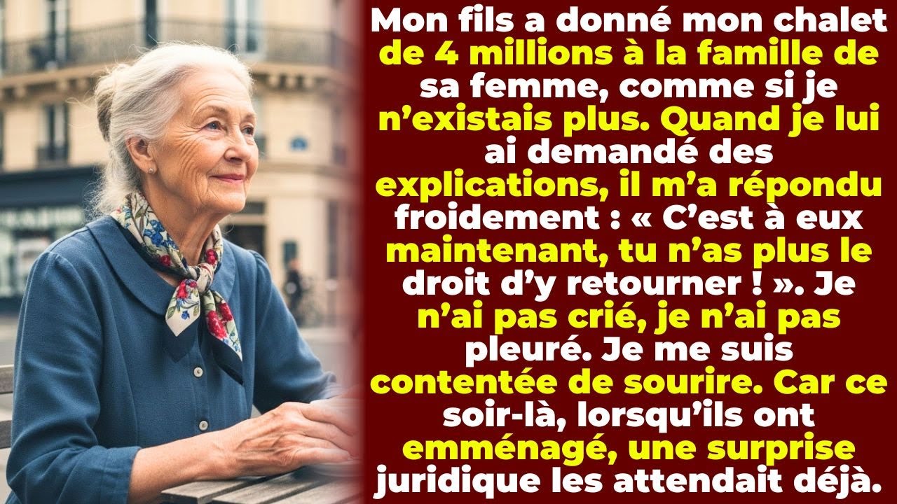 Mon Fils a Offert Mon Chalet de Montagne à 4 Millions à Ses Beaux-Parents —«C’est à Eux Maintenant..