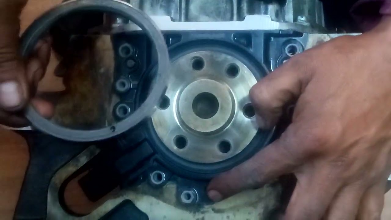 VW polo motor 1.6, cambio de retenedor de cigüeñal y sensor CKP
