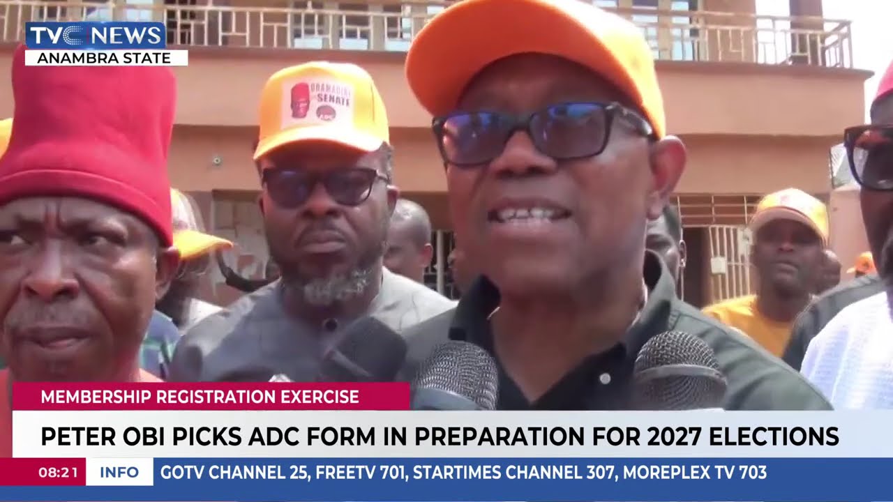 Peter Obi Picks ADC Membership Registration Form