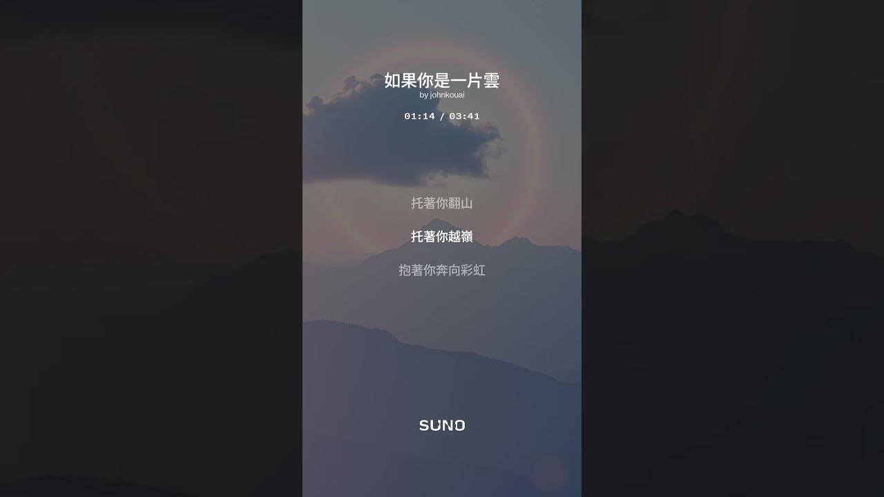 如果你是一片雲 (dreamy)  詞：瓊瑤 曲：古月 (AI 翻唱 remix, cover)