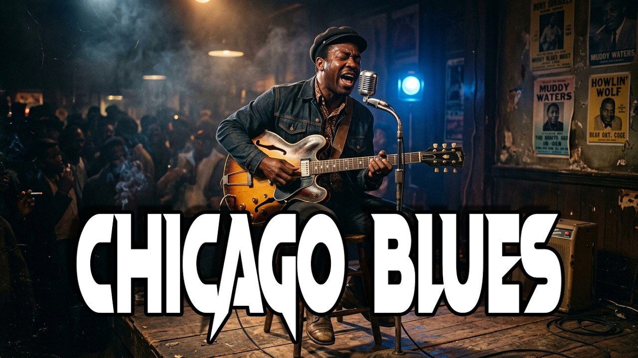 Relaxing Whiskey Blues Music 🎸 Midnight Slow Chicago Blues for Whiskey Nights #2