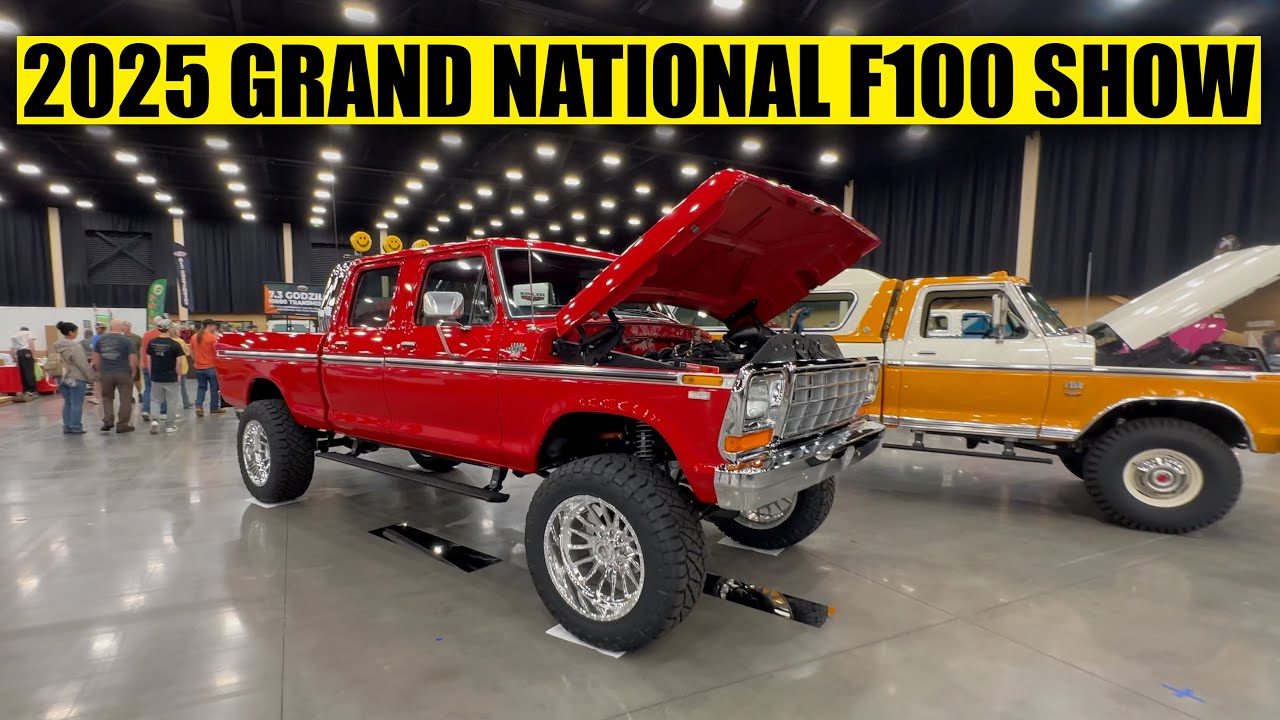 2025 Grand National F100 Show - All the Ford trucks inside