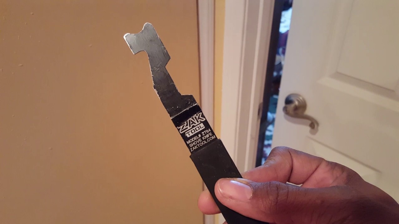 Zak entry tool Inward swinging door