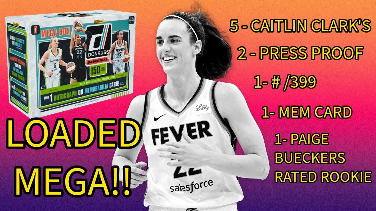 5 CAITLIN CLARK PULLS IN ONE MEGA BOX! 2025 #basketballcards #packopening #caitlinclark #wnba