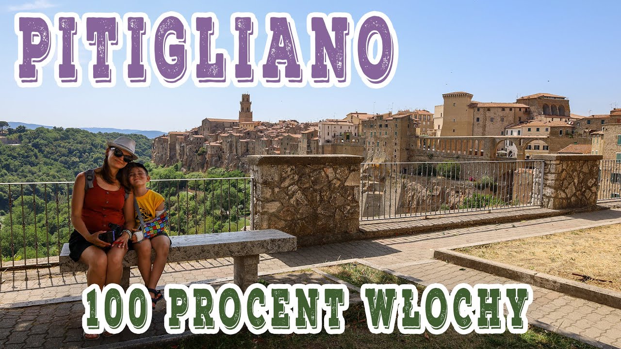 Włochy - Pitigliano - tufowe, autentyczne  miasteczko na krańcu Toskanii i pizza 30 cm za 4 EUR !!