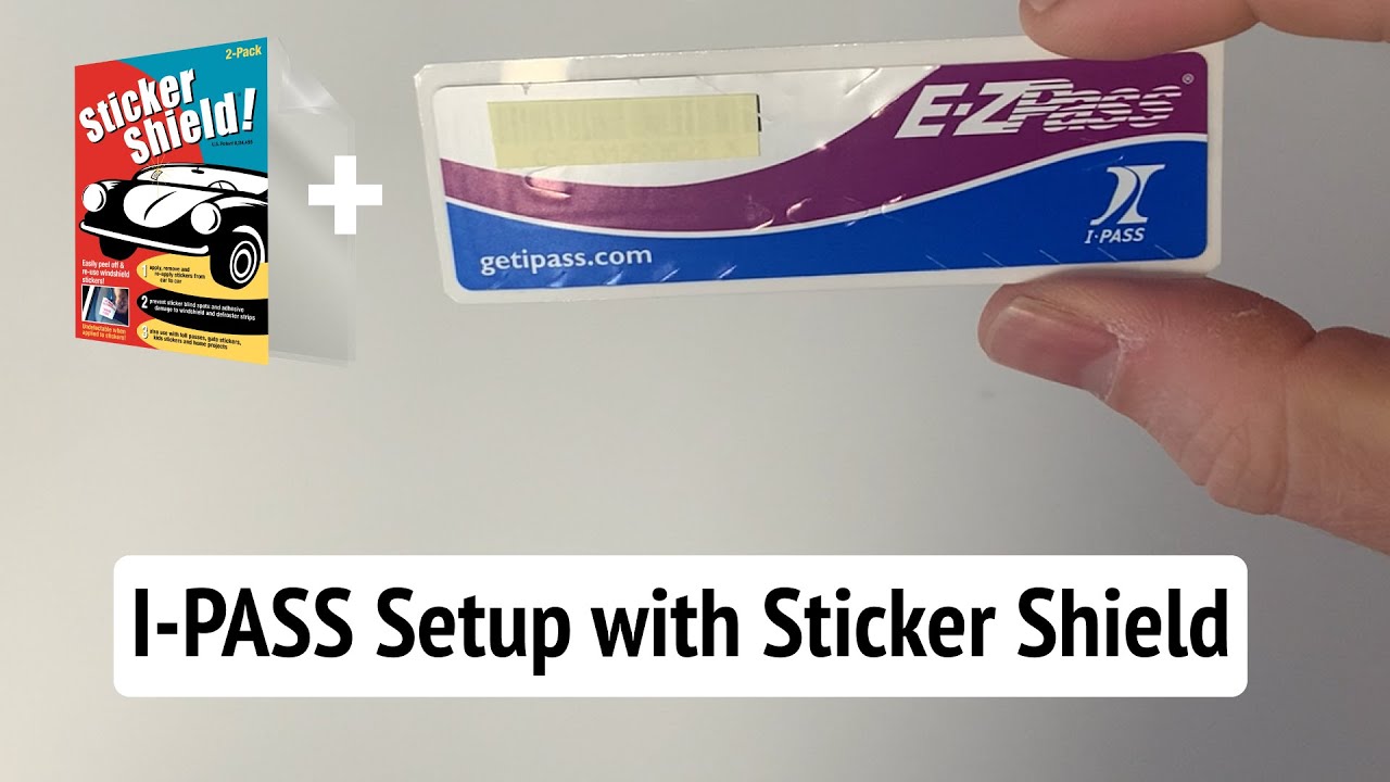Руководство по установке наклеек I-PASS E-ZPASS с советами по использованию наклеек