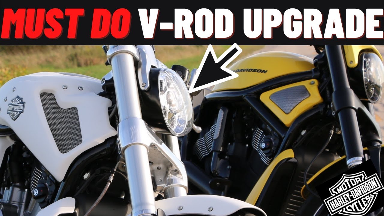 MUST DO Harley-Davidson V-Rod Upgrade! - LED Headlight - 4K