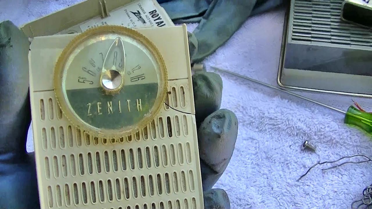 Ремонт двух старинных карманных транзисторных радиоприемников Zenith Royal 50 и Continental