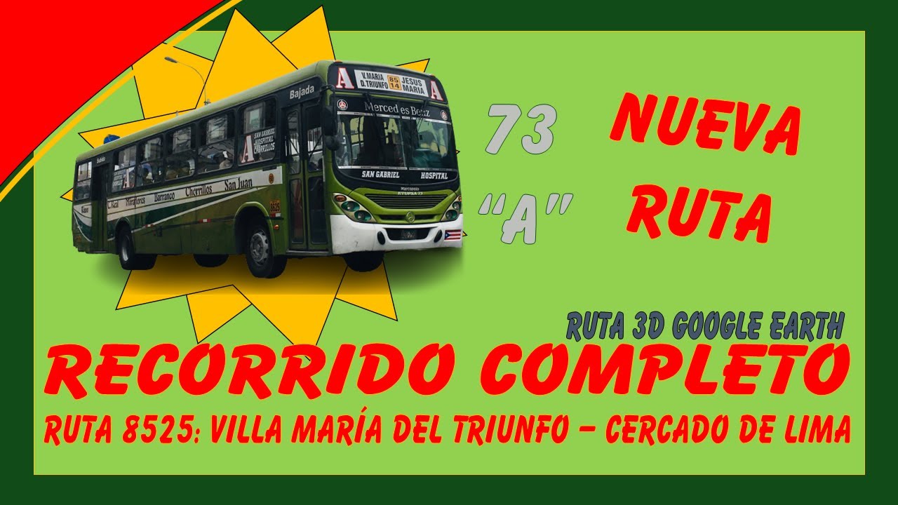 Recorrido Completo 3D|ETUPSA 73 RUTA 8525