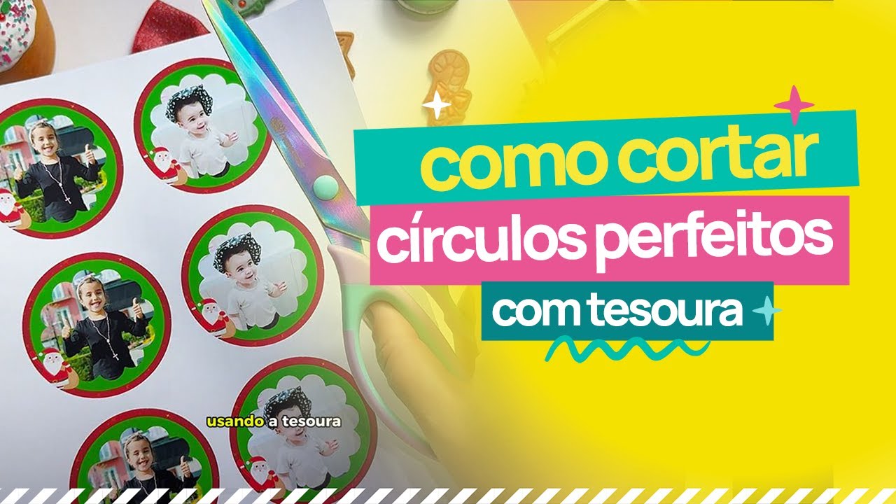 Como cortar círculos perfeitos usando a tesoura