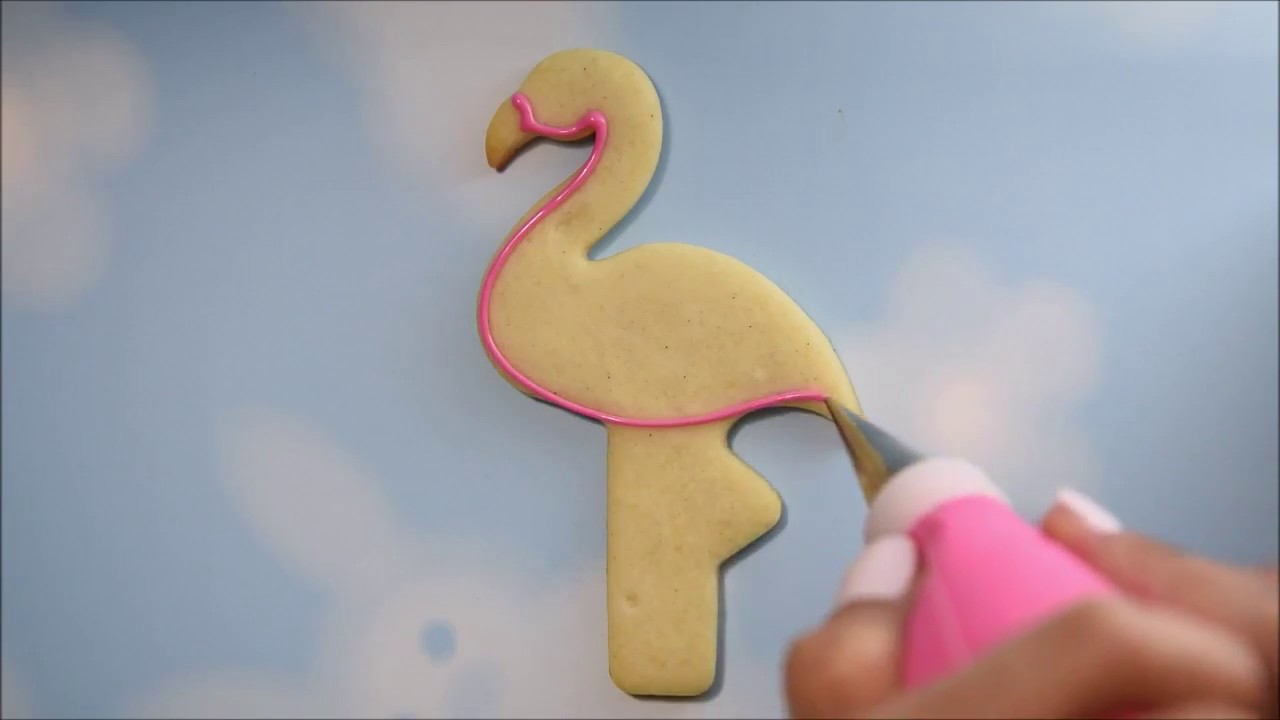Flamingo cookies