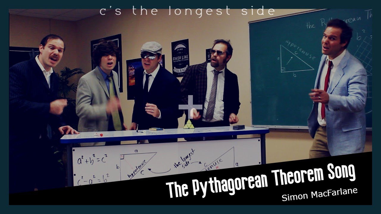 c's the longest side - the Pythagorean Theorem song - Simon MacFarlane