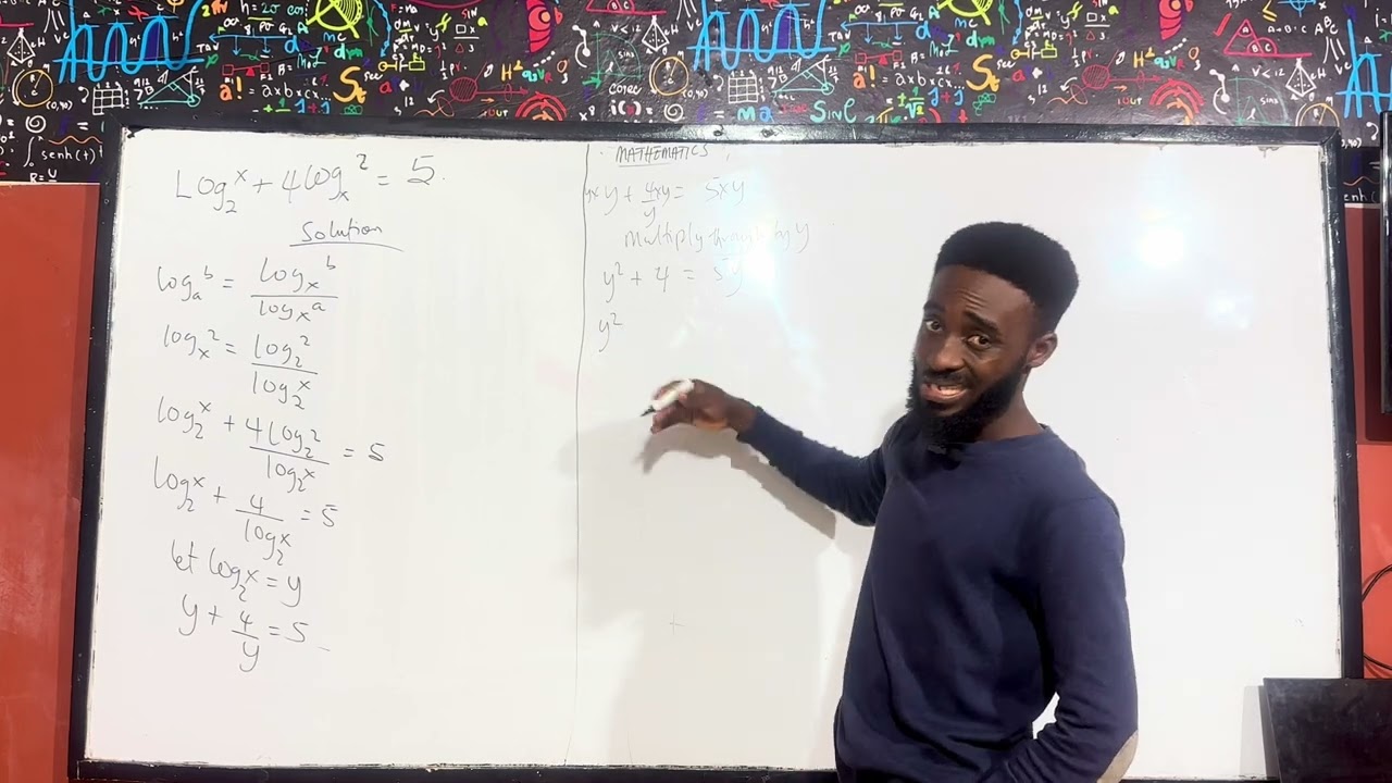 Logarithmic equations leading to quadratic Equations