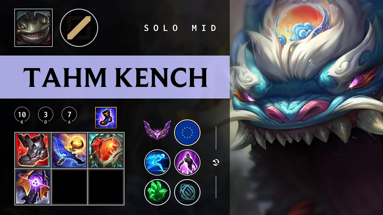 Tahm Kench Mid vs Irelia - EUW Master Patch 26.03