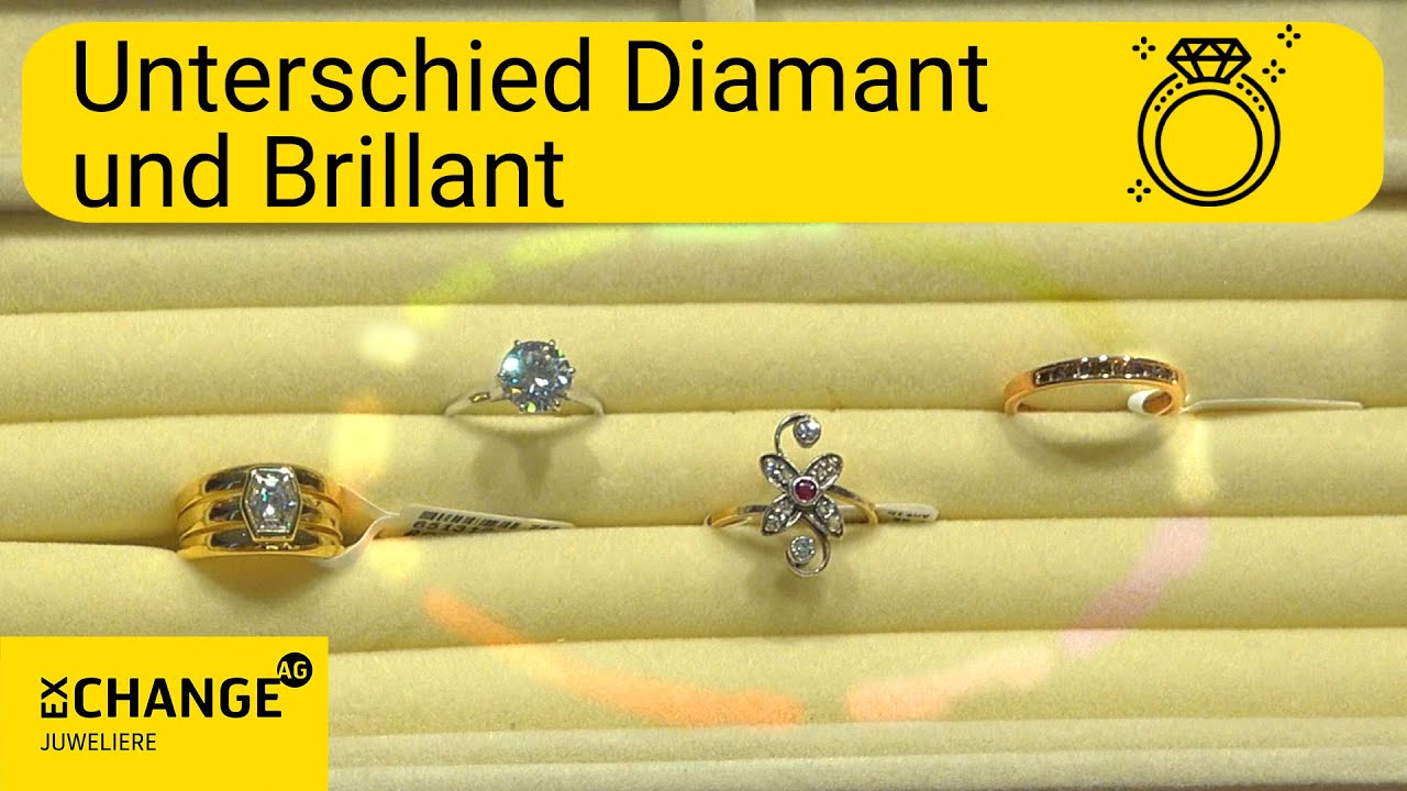 💎 Worin unterscheiden sich Diamanten &  Brillanten bei echtem Schmuck?