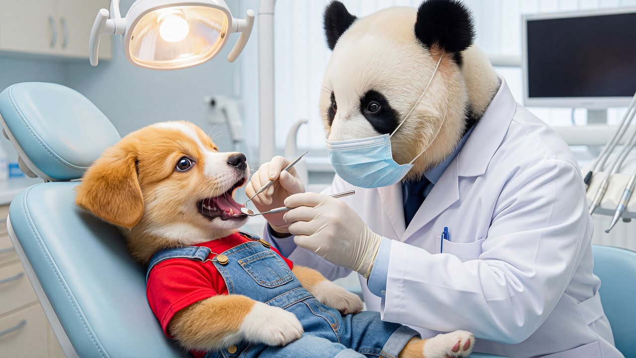 The Night of Candy Turns into a Dental Nightmare 😱🍭Baby Puppy Learns Why Brushing Matters 🪥🐶