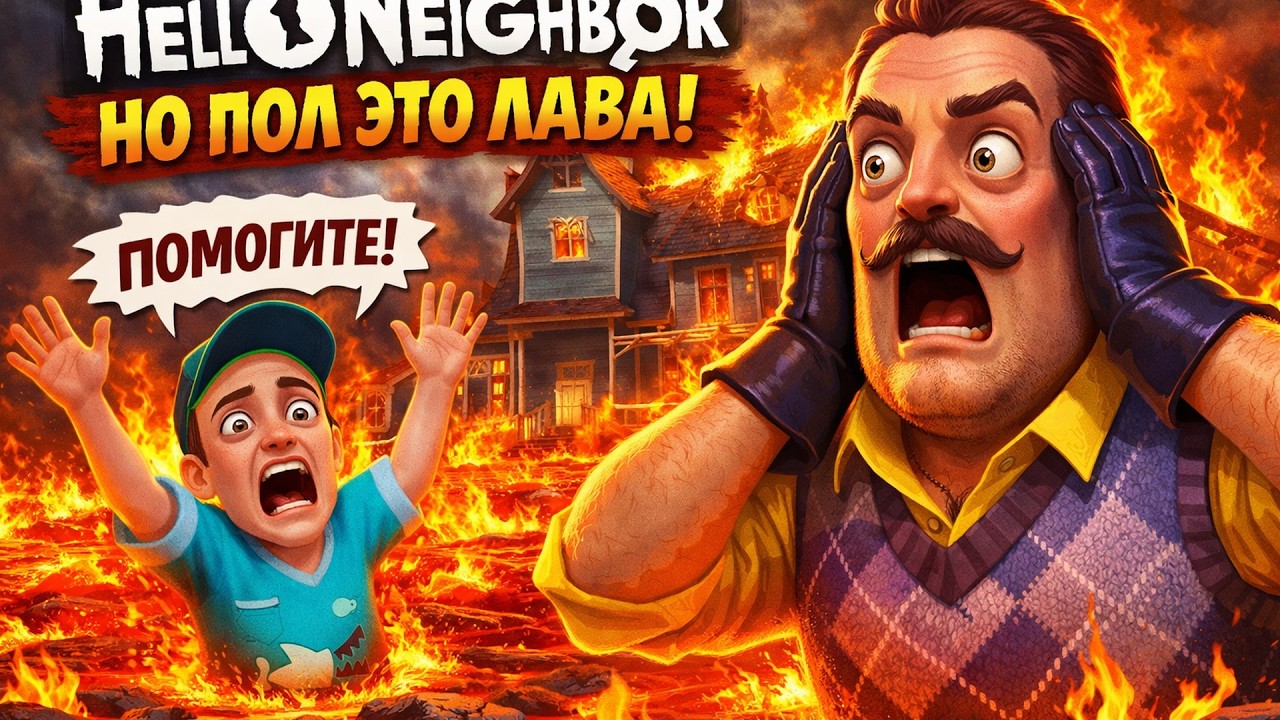 Привет сосед но пол это лава 1#