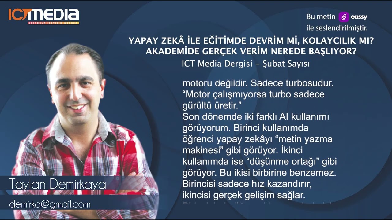 Taylan Demirkaya - ICT Media Dergisi Şubat 2026 Yazısı
