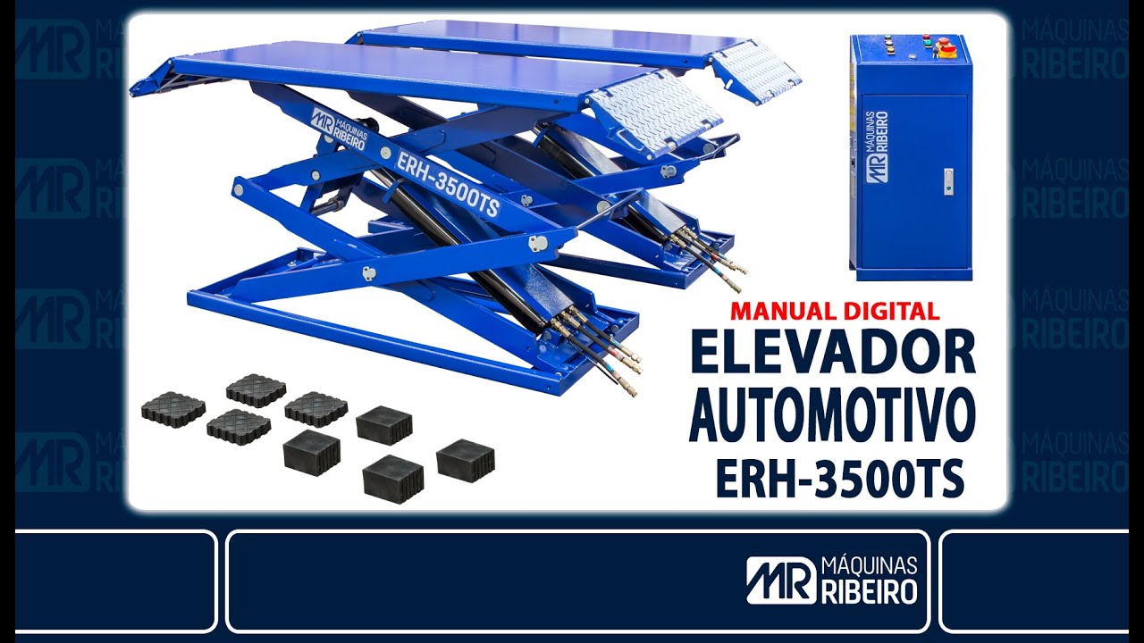 Manual Digital do Elevador Pantográfico ERH 3500T Máquinas Ribeiro
