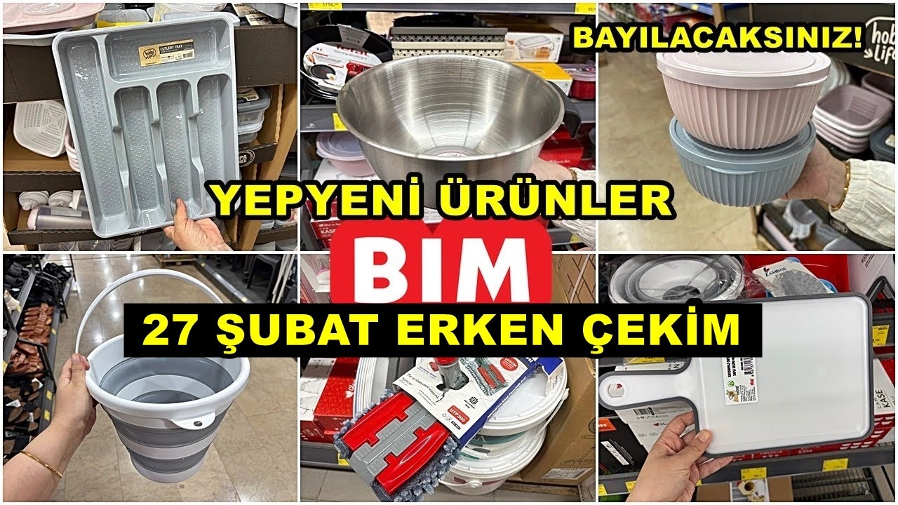 BİME GELDİ HEMEN ALDIK💃BİM 27 ŞUBAT 2026 CUMA💃/GERÇEK İLK VE TEK ERKEN ÇEKİM❗️/YEPYENİ ÜRÜNLER/