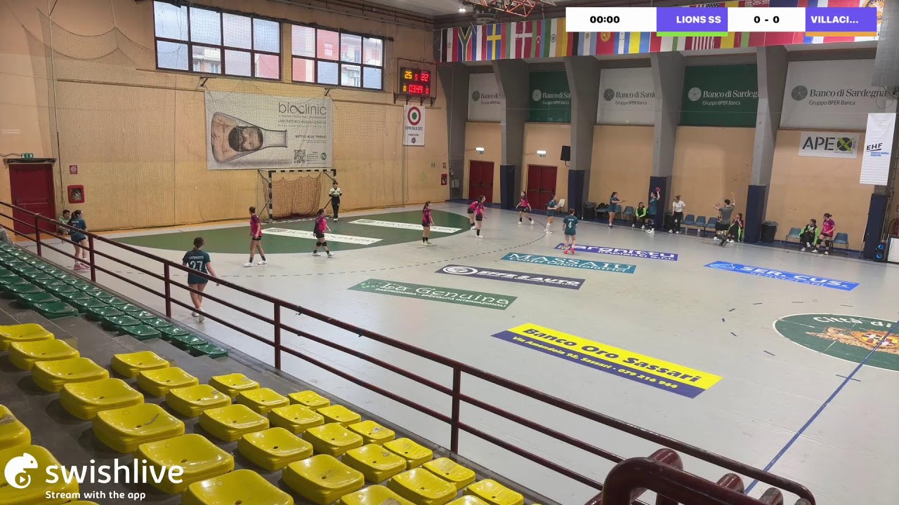 Live alimentato dall'app Swish Live
LIONS SS VS VILLACIDRO
