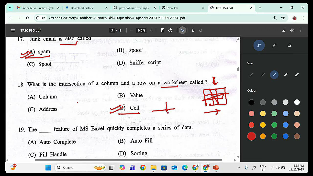 Food Safety Officer | Old Question Paper | MPPSC | FSO Exam Preparation