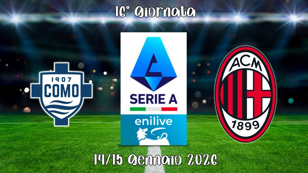 Como - Milan | 16° giornata Serie A EniLive 25/26 | Simulazione su EA FC 26
