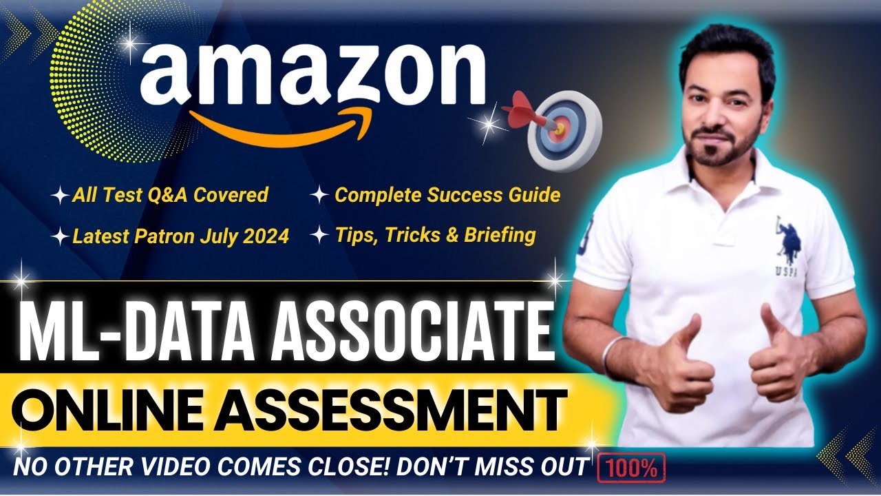 Amazon ML Data Associate Online Test | Amazon ML Data Associate Assessment Test | ML Data Associate