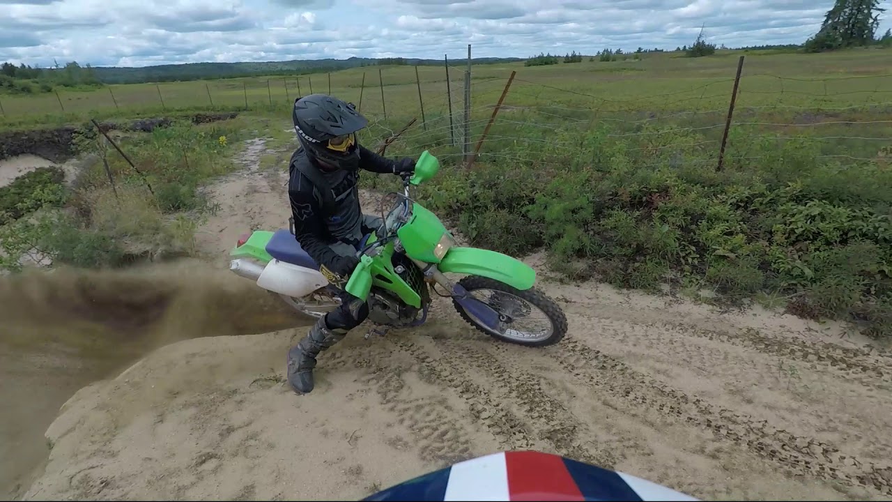 KLX 650R & KX 450F filmed by MAD MAX on a CRF 250