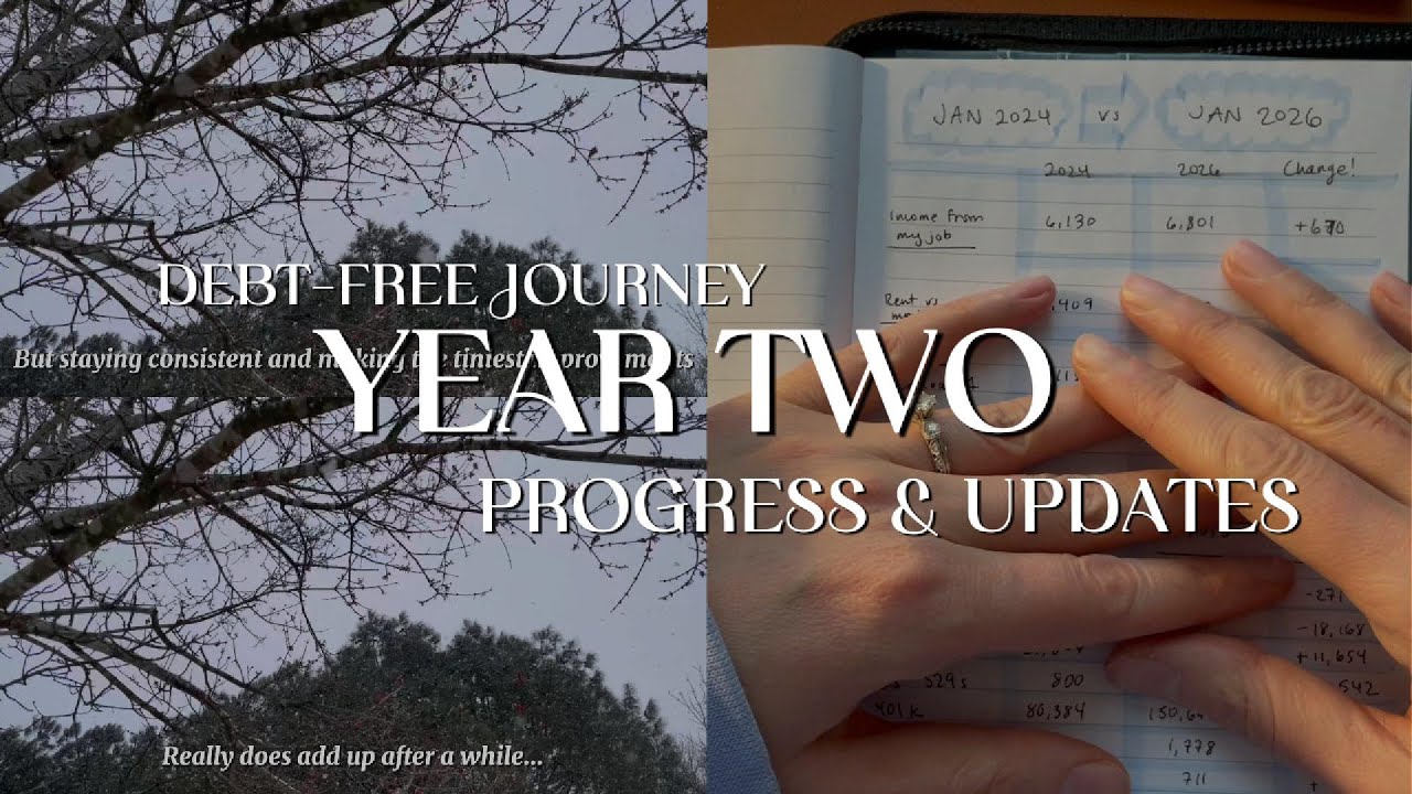 Debt Free Journey: ✨Year TWO ✨progress & updates ♡ I paid off all credit card debt!!