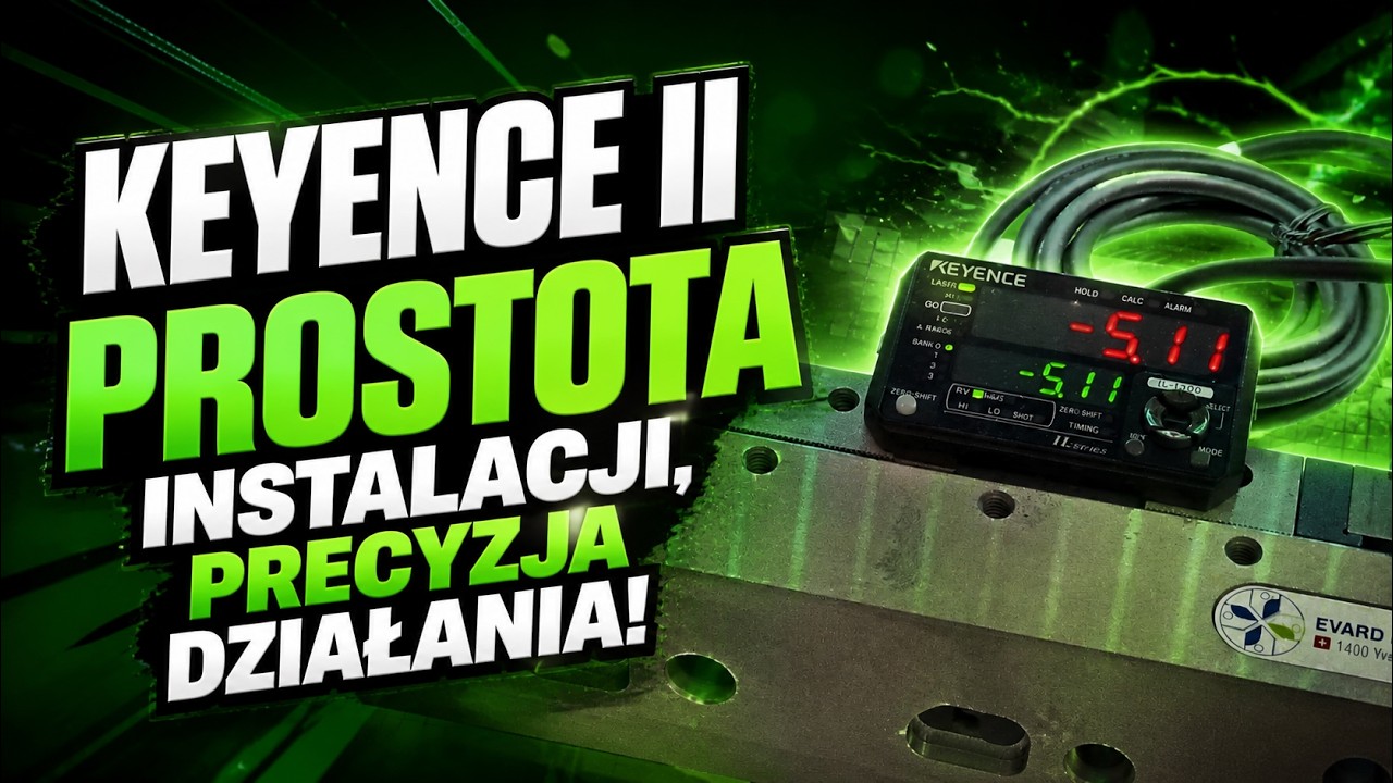 KEYENCE IL-1500 + IL-030 LASER SENSOR - pierwsze doświadczenia z czujnikami KEYENCE! #keyence #laser