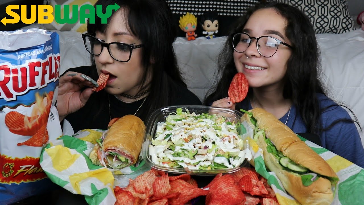 SUBWAY MUKBANG | EATING SHOW