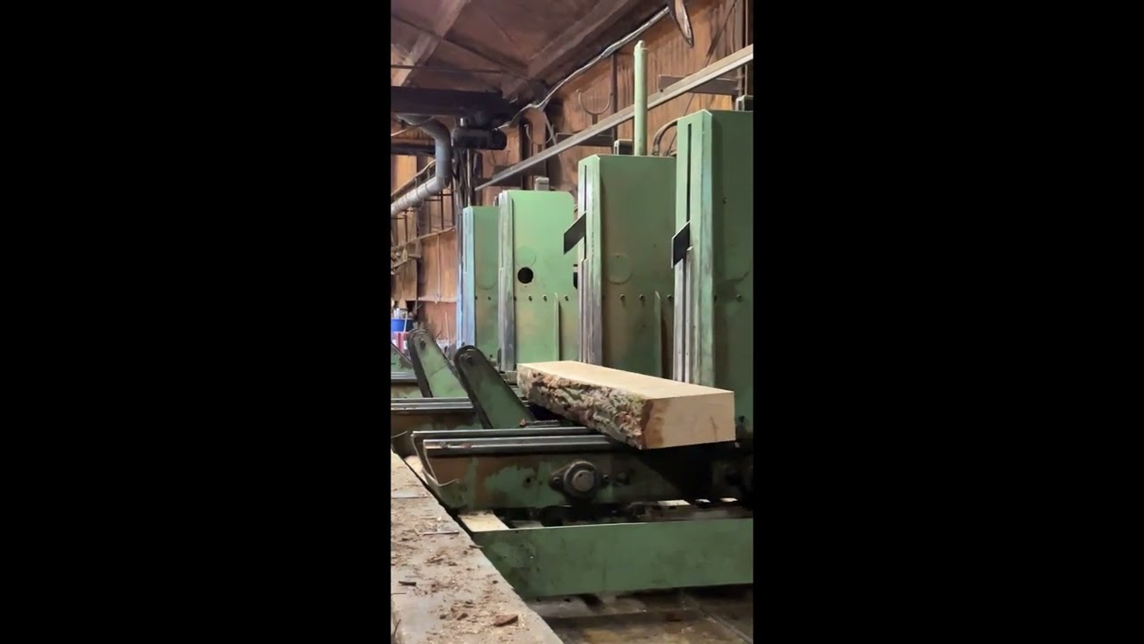 Houtzagerij in werking