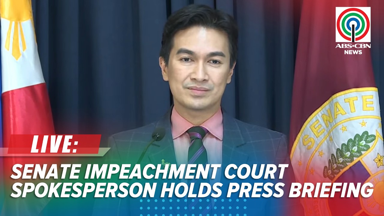 LIVE: Senate impeachment court spokesperson Reginald Tongol holds press briefing | September 2, 2026