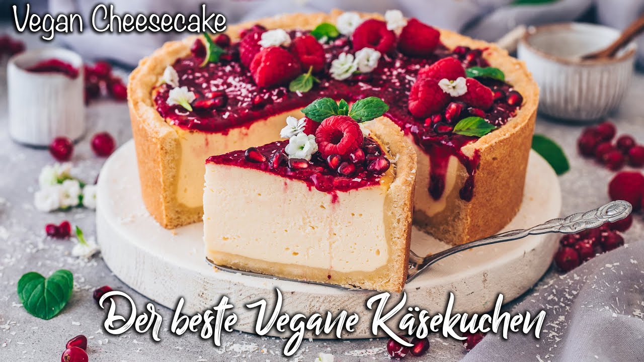 Der BESTE Vegane Käsekuchen ♡ Super cremig, einfach & so lecker! ♡ Cheesecake Rezept