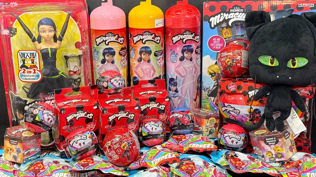 ASMR 45+ Minutes Miraculous Ladybug Toys Mystery Blind Box Oddly Satisfying Unboxing | No Talking