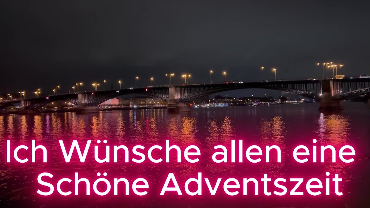 Ich wünsche allen eine schöne Adventszeit aus Mainz am Rhein