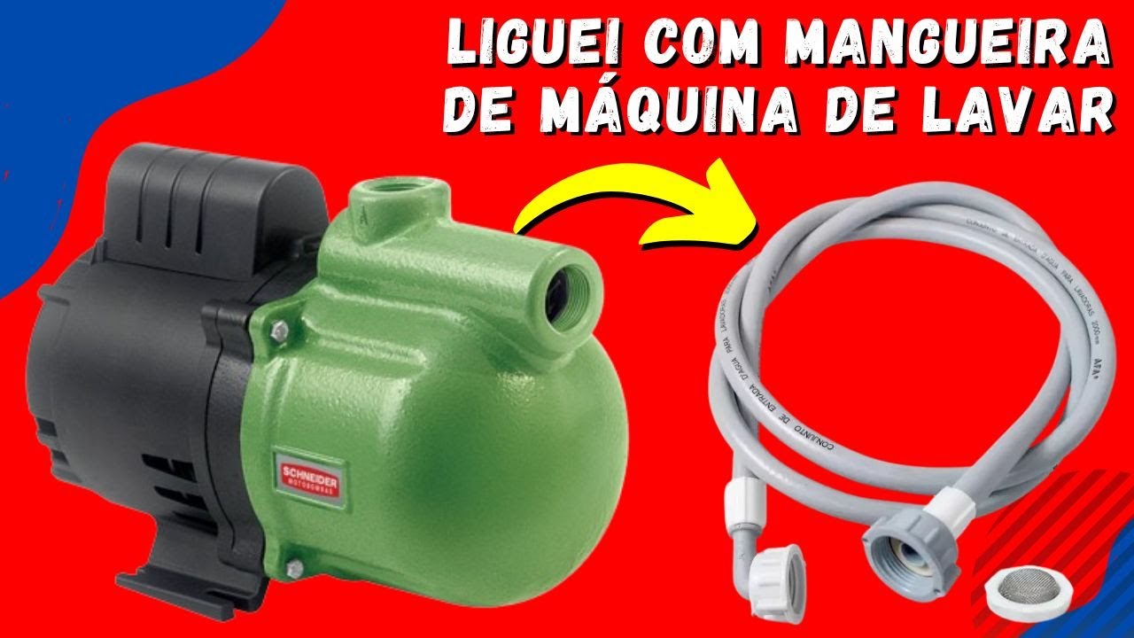 ⚠ Como Instalar BOMBA D'Água AUTO ASPIRANTE - Bomba de Água Schneider - FVM