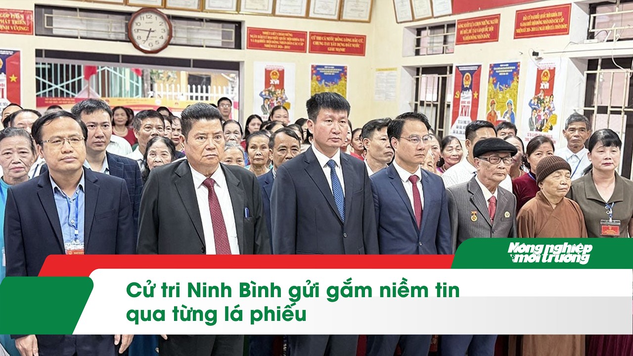 Cử tri Ninh Bình gửi gắm niềm tin qua từng lá phiếu