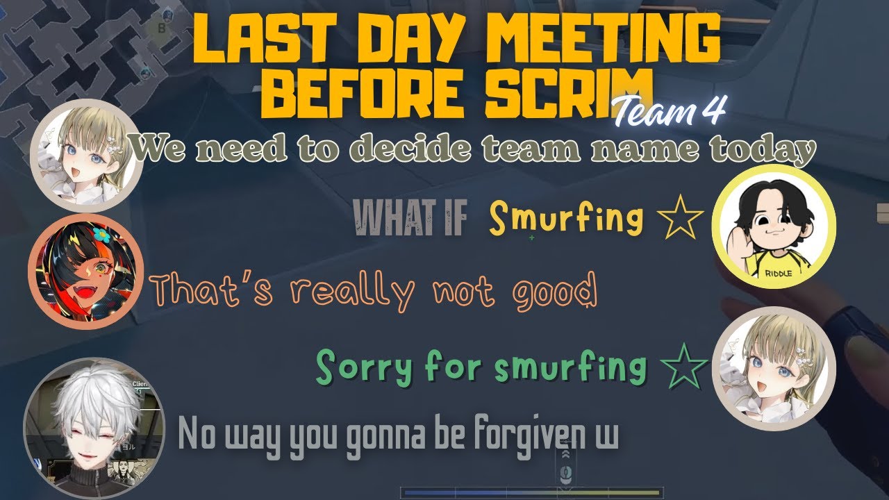 【ENG SUB】Last Meeting Before Scrim Let's Decide Our Team Name【Vsai/Kuzuha/Lauren/Nijisanji/Valorant】