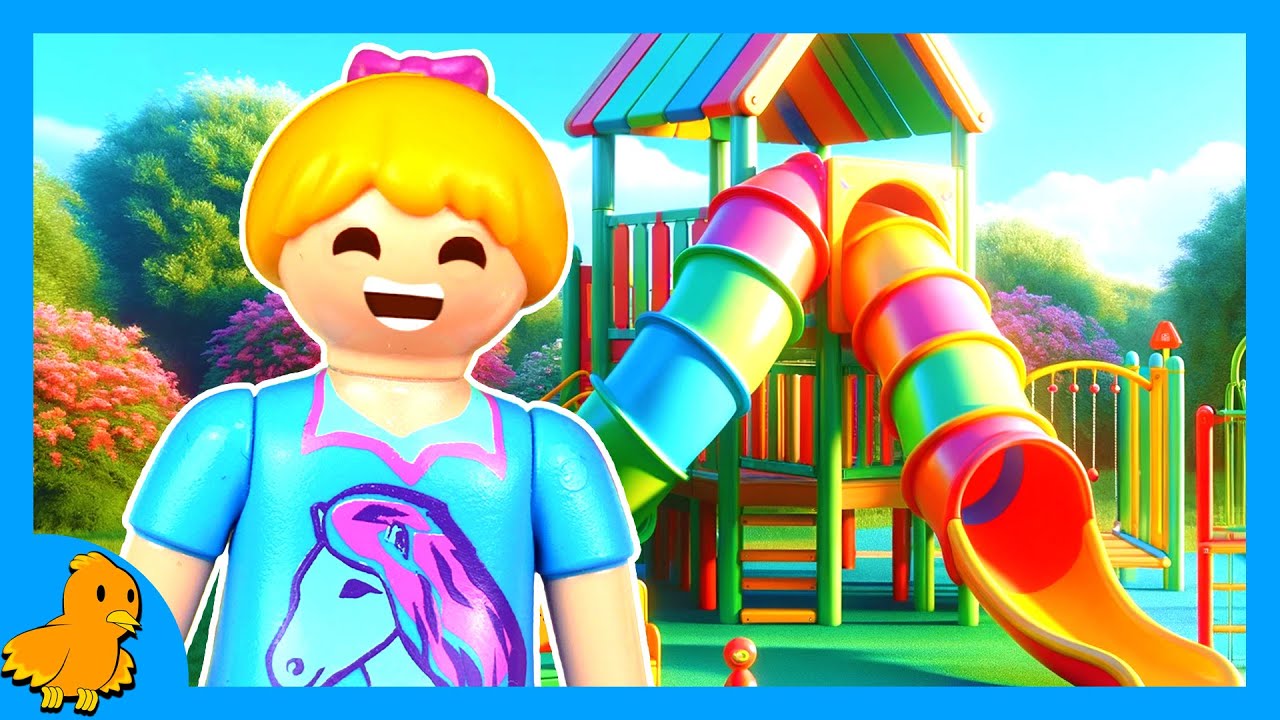 Ein Tag Spa&szlig; und Action auf XXL-Spielplatz mit Hannah!😎 Playmobil Familie Vogel | Roblox Obby