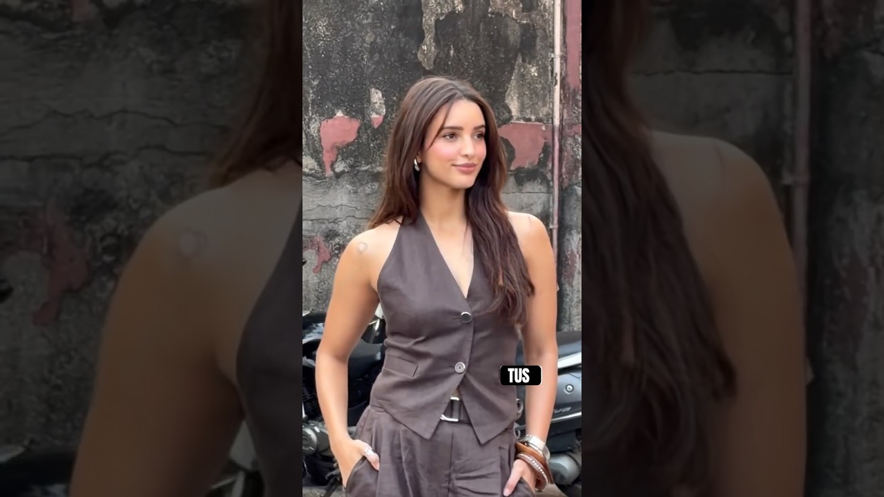 Triptii Dimri🔥🤎looks absolutely stunning in choco color dress at O&rsquo;Romeo promotion|The UnseenShort