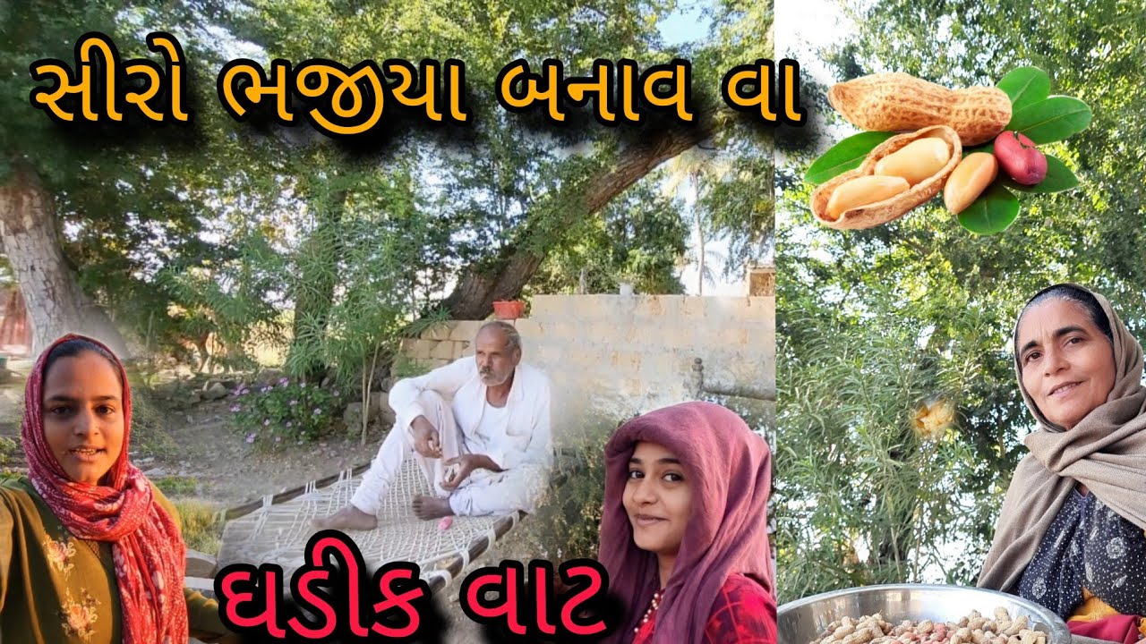 સીરો ભજીયા || થોડીક વાટ || @gujarati village life vlog 